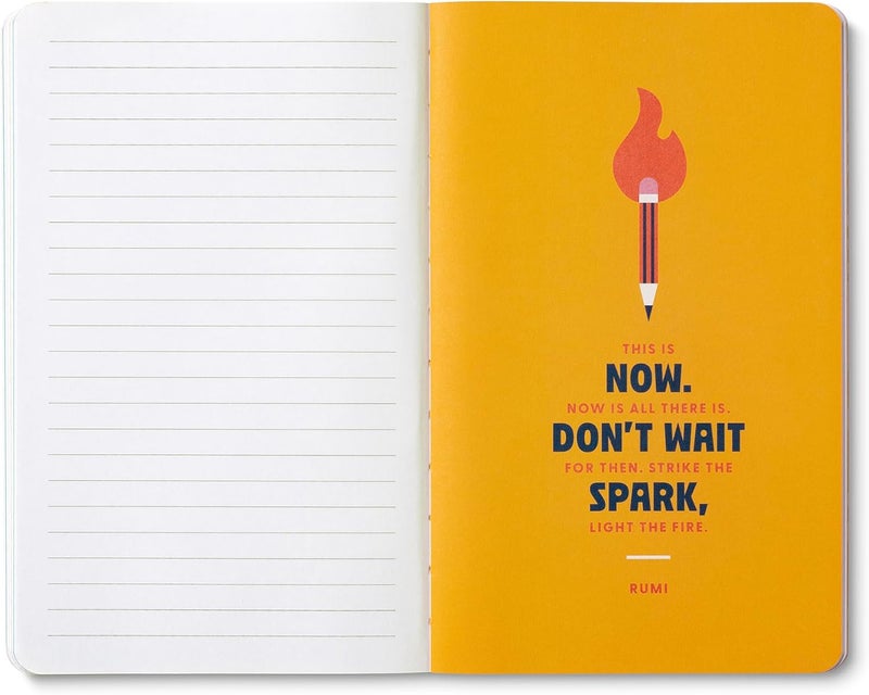 Compendium Softcover Journal – Remember, Ideas Become Things. – A Write Now Journal with 128 Lined Pages, 5″W x 8″H - Image 4